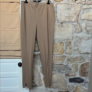 Soft Tan Slim Leg Pants